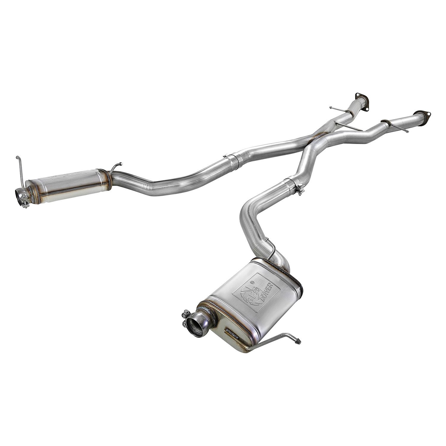 aFe MACHForce XP Exhausts Cat-Back SS-409 Nissan Titan XD 16-19 V8-5.6L - Black