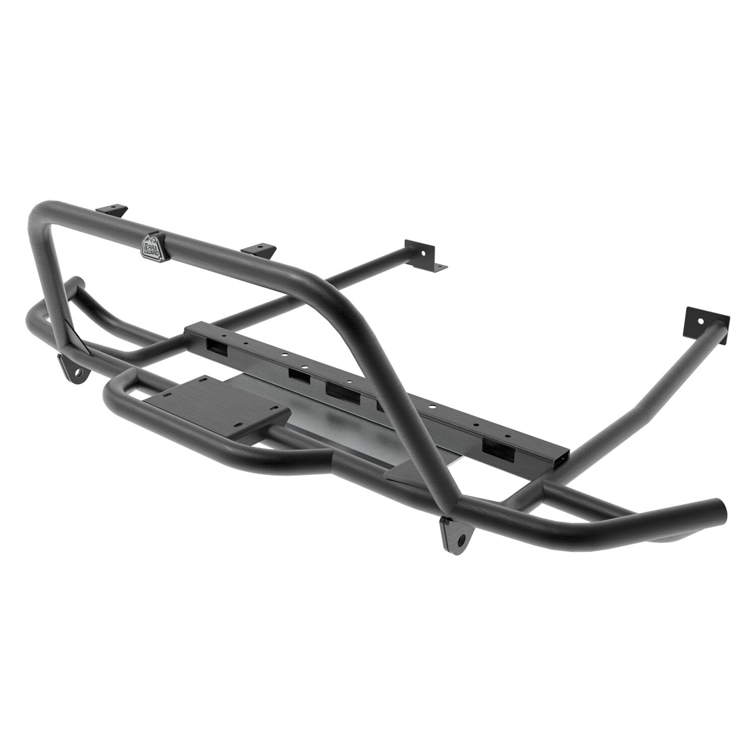 aFe® 7927012 Terra Guard Black Front Bumper Guard with Winch Mount