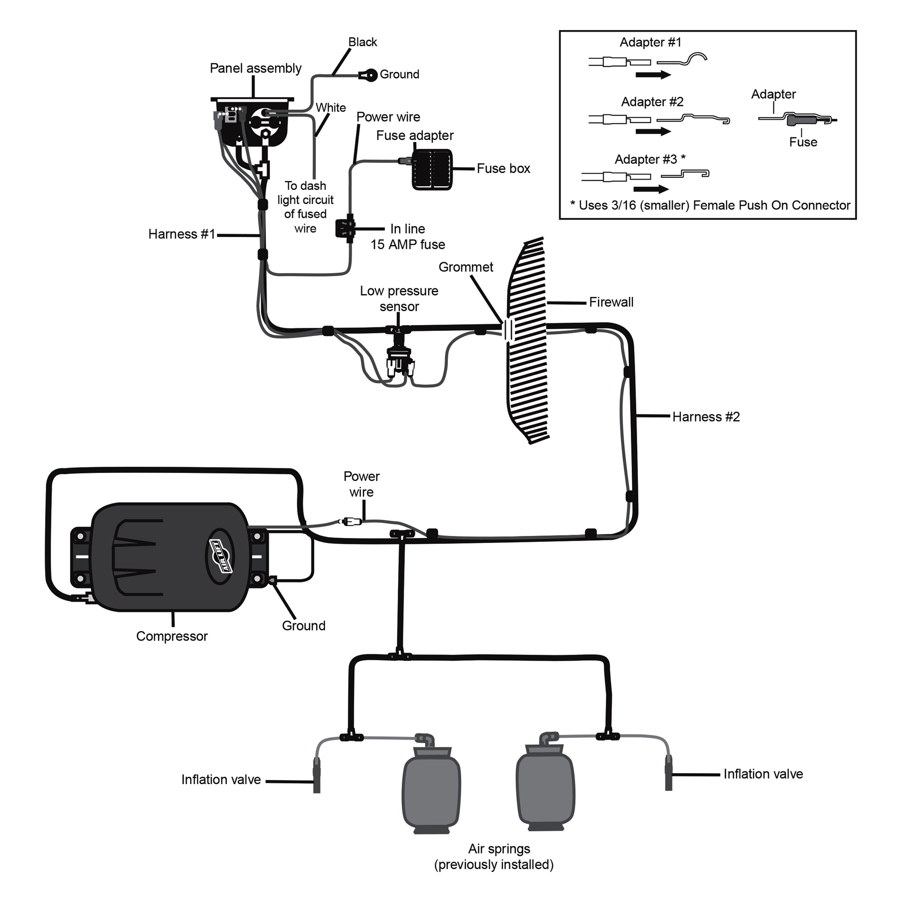 Details about  / Air Lift 25592 Load Controller II On-Board Air Compressor Control System