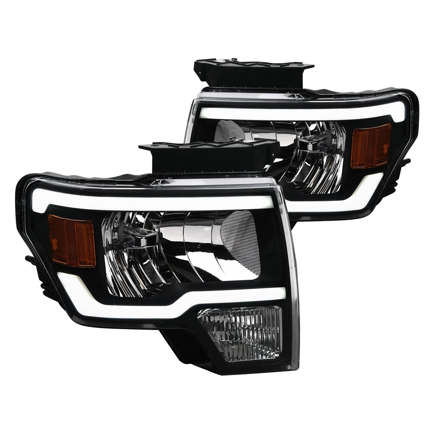 Alpha Owls® 8707593 LM Series Black LED DRL Bar Headlights