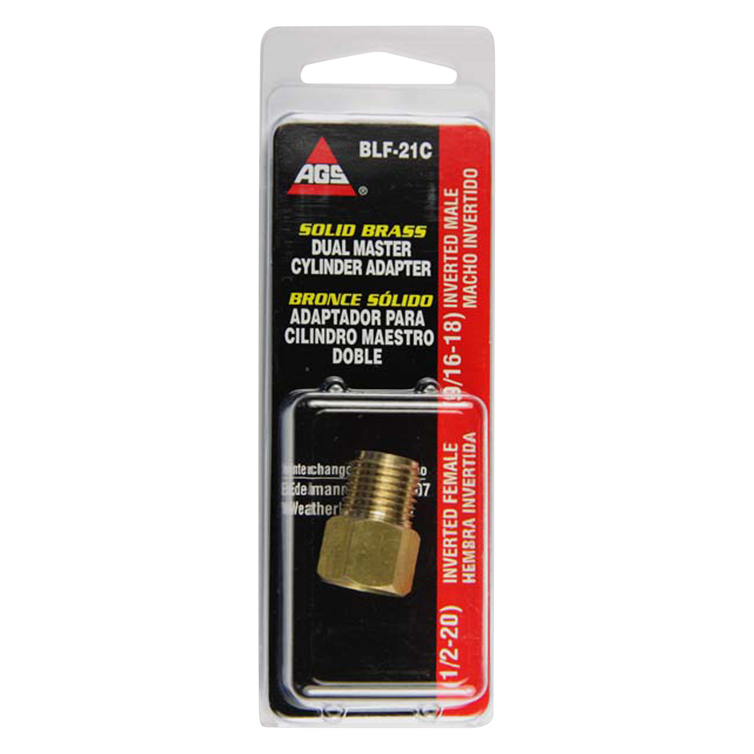 American Grease Stick® BLF21C SAE to SAE Brake Brass Adapter