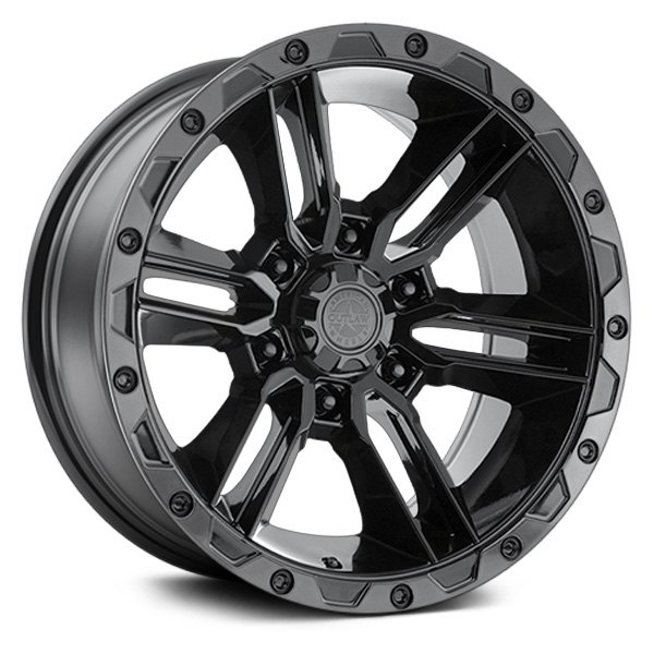 AMERICAN OUTLAW WHEELS® RAILCAR Wheels Machined with Dark Tint Rims