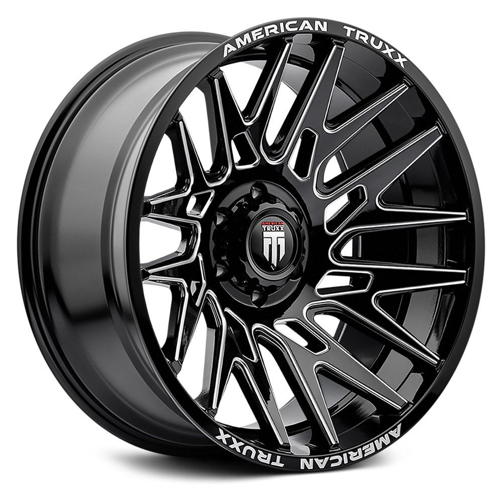 AMERICAN TRUXX® AT1919 EVOLUTION Wheels - Gloss Black with Milled ...