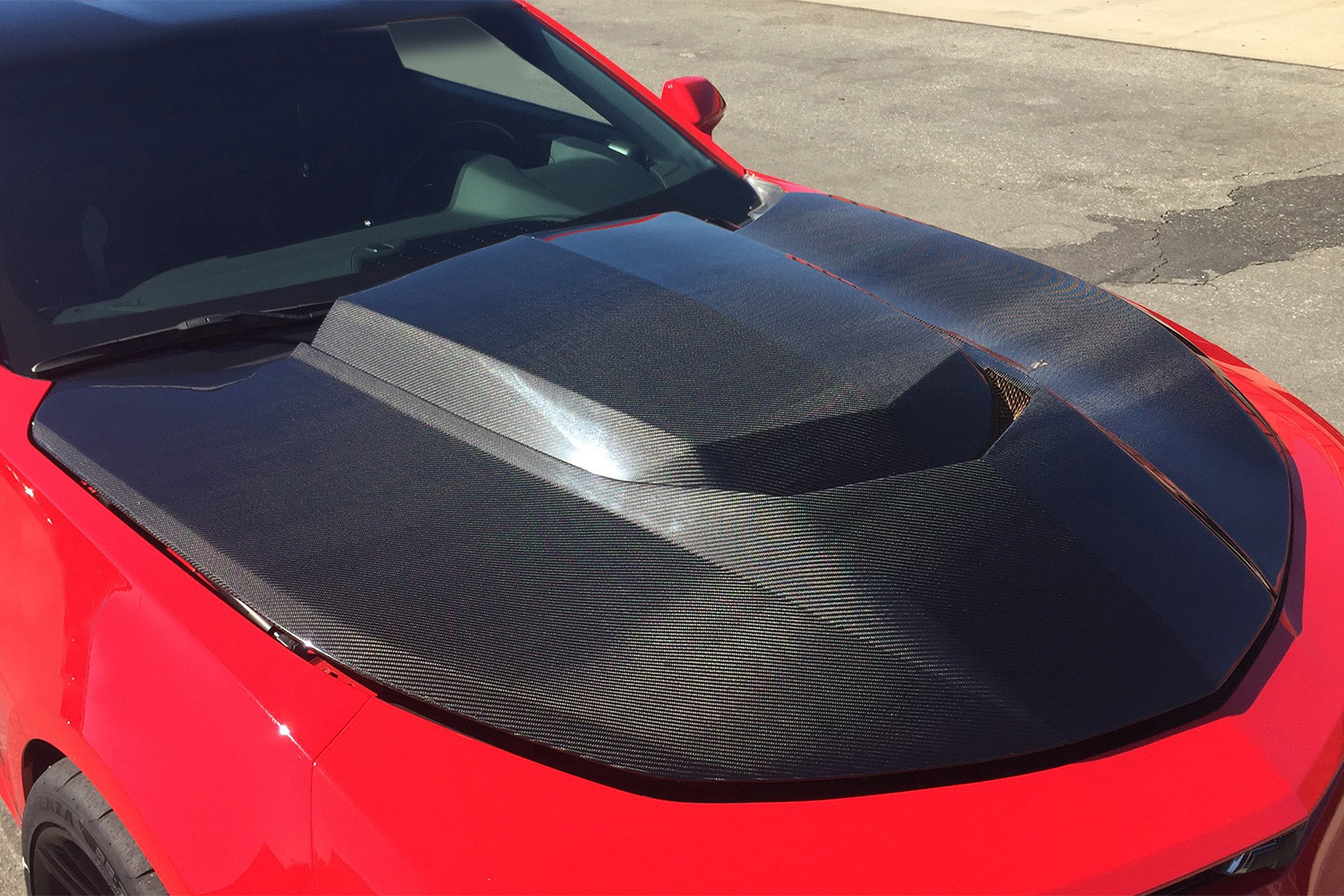 Gen Camaro 1621 ZL1 Style Carbon Fiber Hood Heat Shield, 43 OFF