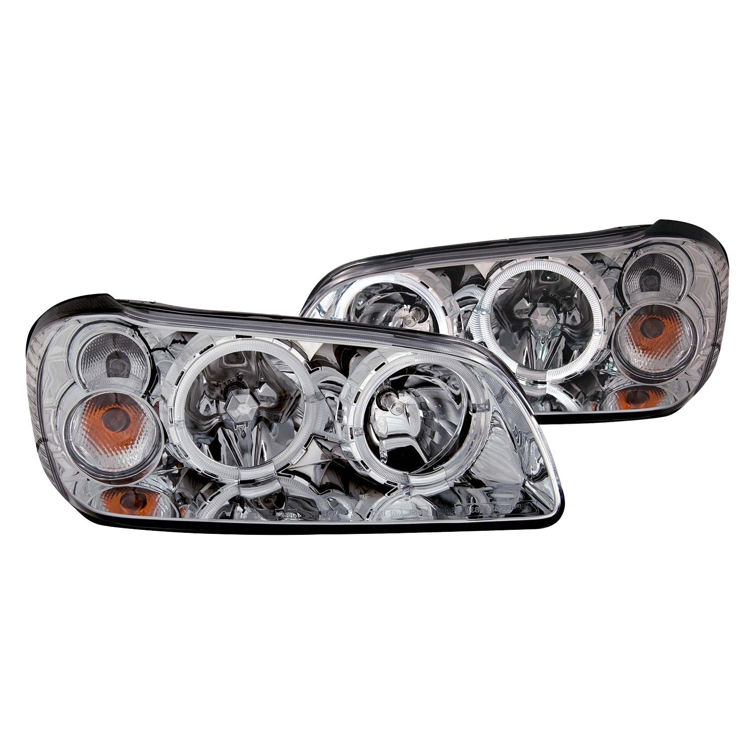 Anzo® Nissan Maxima with Factory Halogen Headlights 2002 Chrome Halo