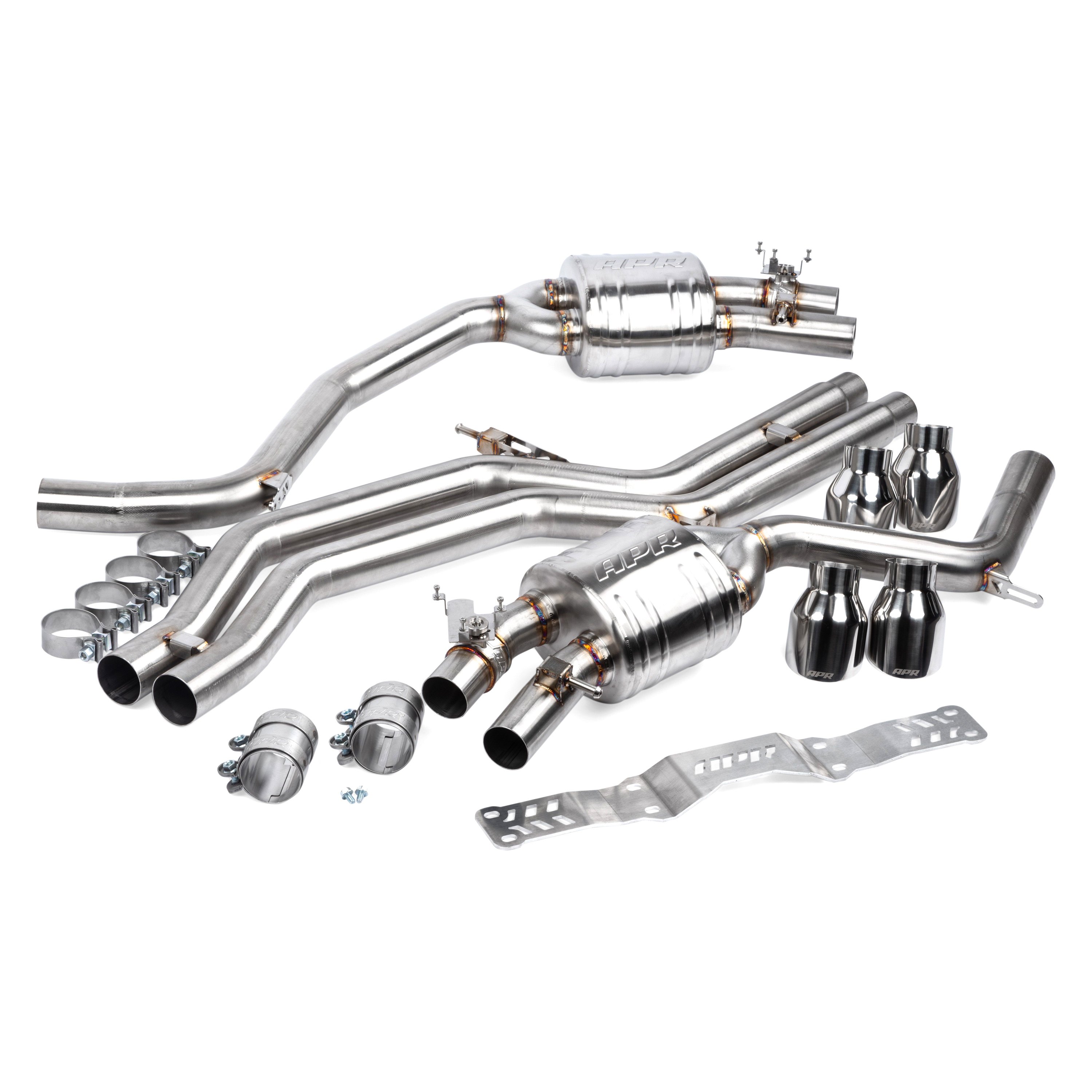 APR® CBK0009 304 SS CatBack Exhaust System with Quad Rear Exit