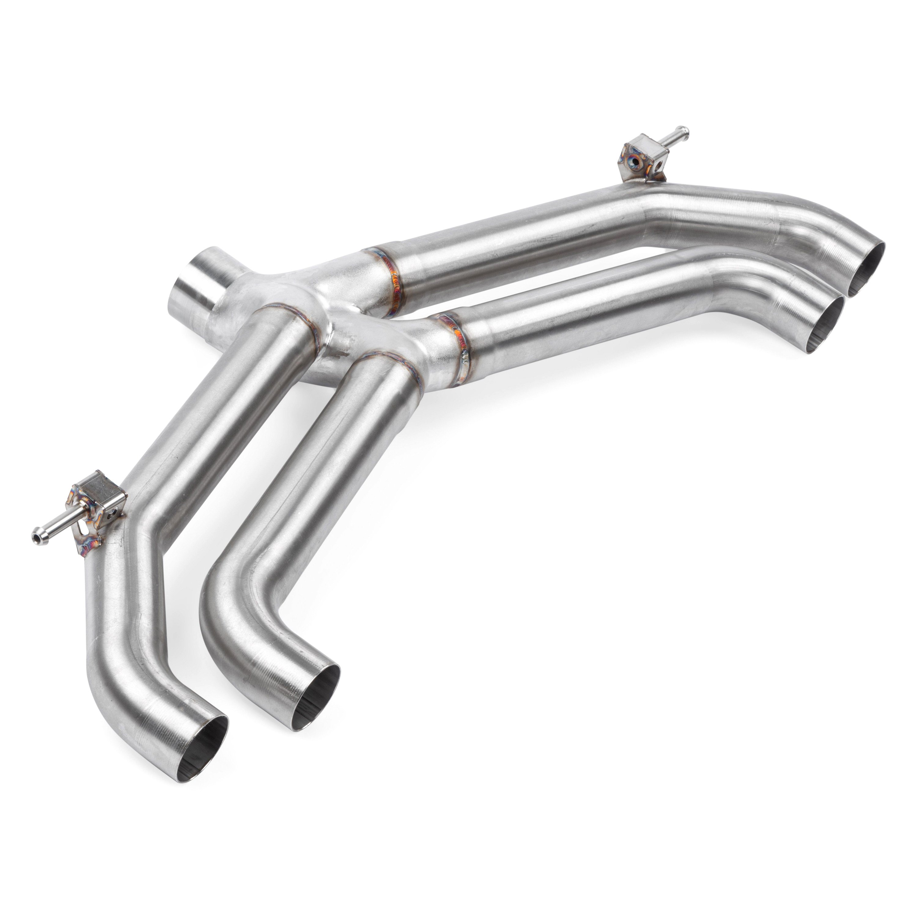 APR® CBK0036 304 SS Valveless AxleBack Exhaust System with Quad Rear