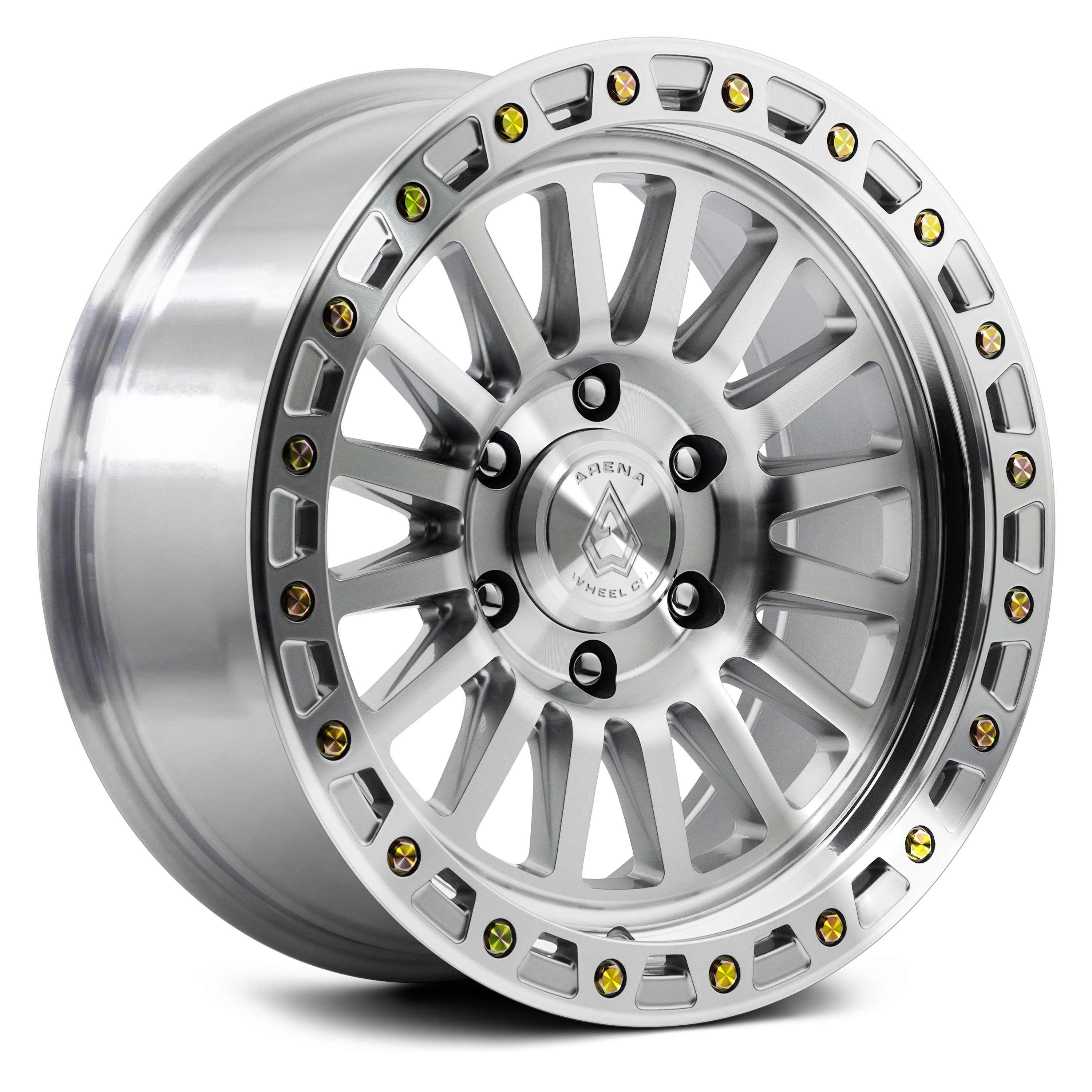 ARENA WHEEL CO® TROPHY Wheels - Bright Machined with Zinc Bolts Rims