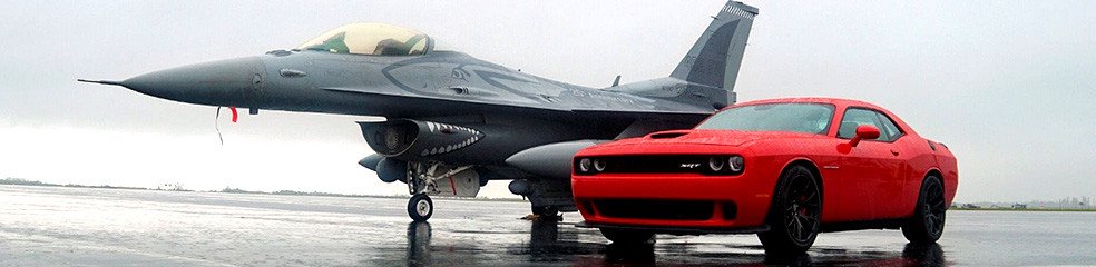 American V8 Performance Car and Jet
