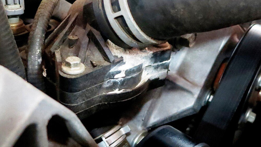 seeping coolant