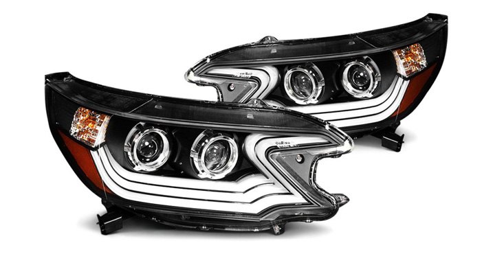 Set Of Anzo USA Plank Style Headlights