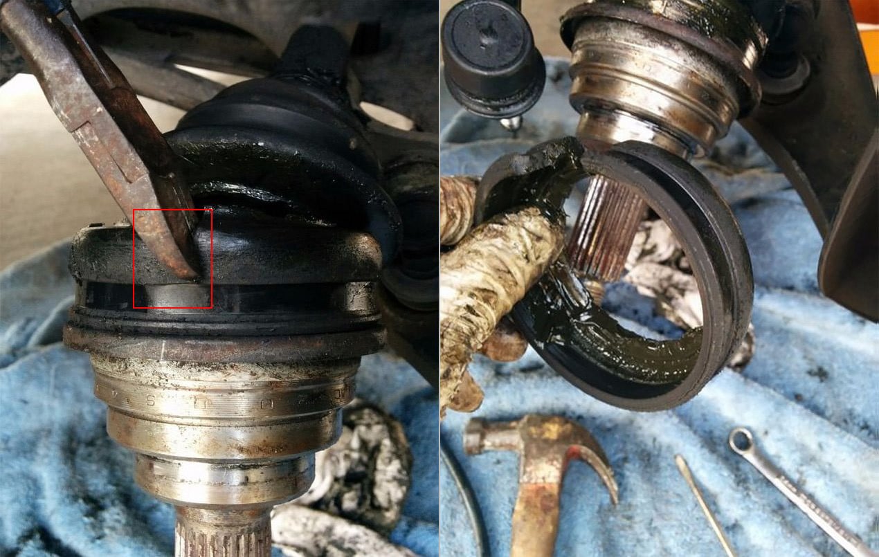 Old CV Boot Removal