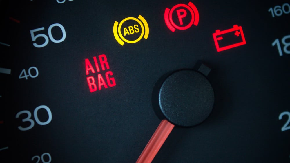 Air bag light on dashboard