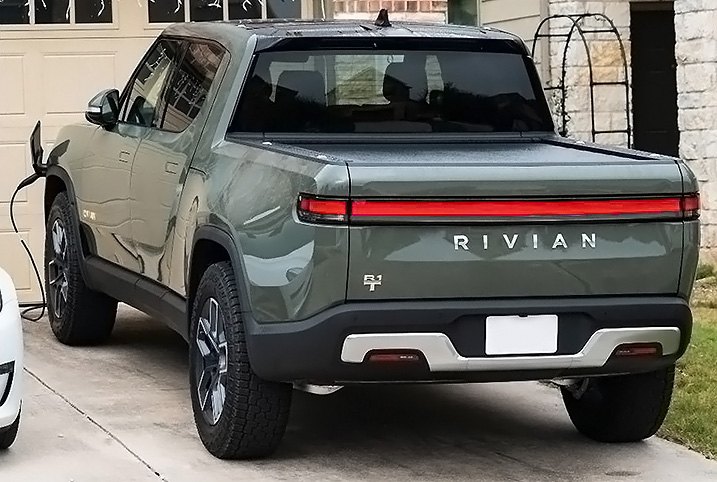 Rivian EV Truck Driveway