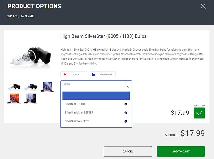 Sylvania Headlight Bulbs