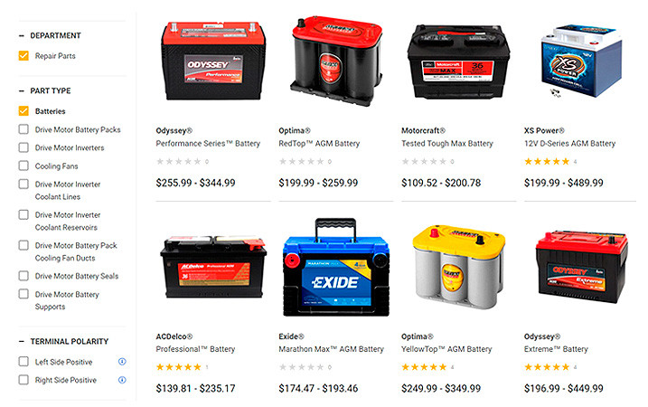 Replacement Battery Styles