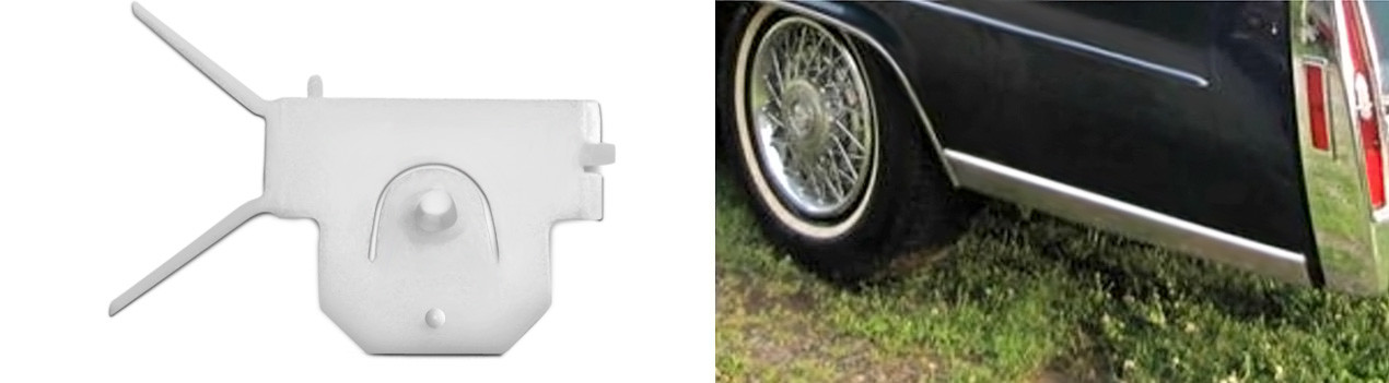Fender Molding Clips On Car