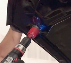 Drill From Underneath Hood