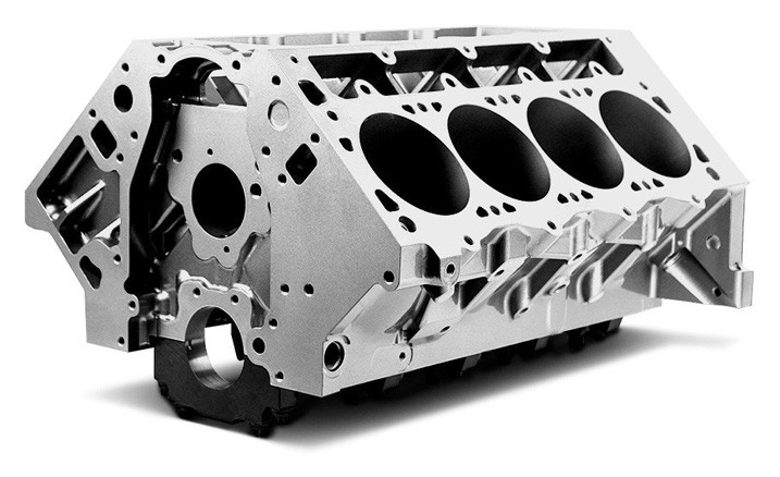 Cast Iron Block Of Typical V8 Engine Block