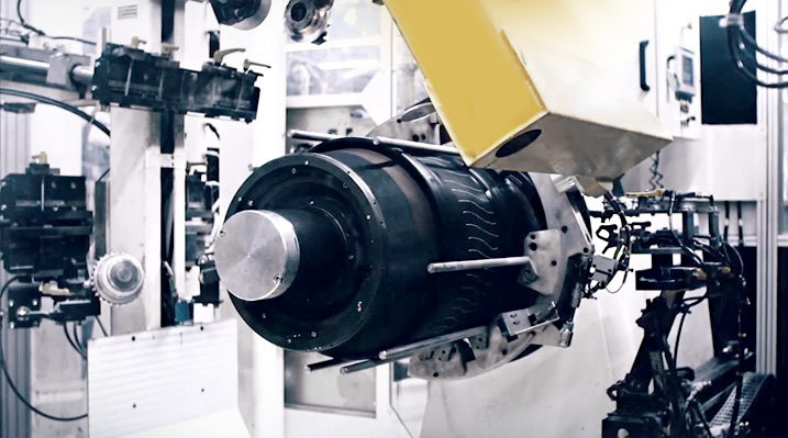 Tire Assembling Machine In Action