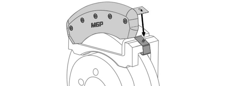 Placing Cover Over Caliper