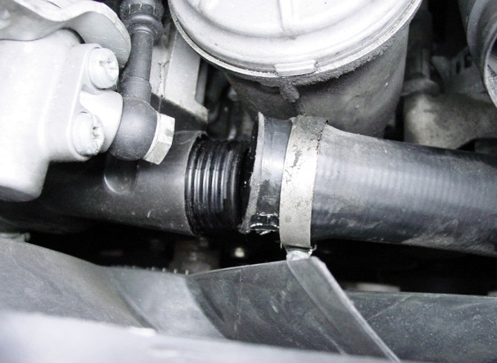 Disconnected Automatic Transmission Hoses