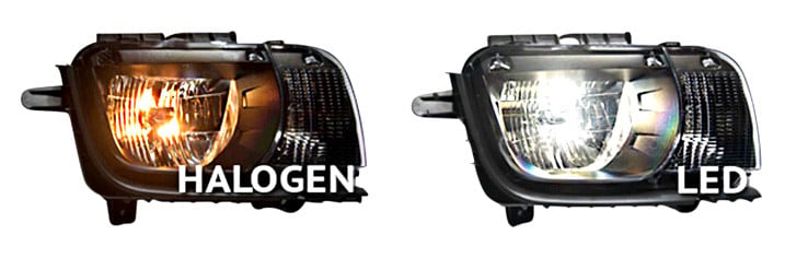 Headlight Assemblies With LED/Halogen Bulbs