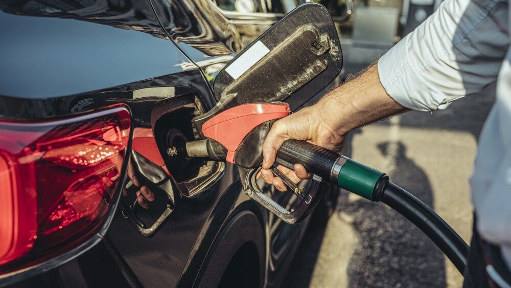 Man at the gas station