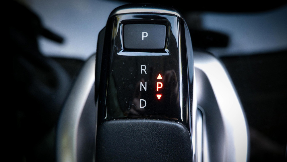 gear shift close up