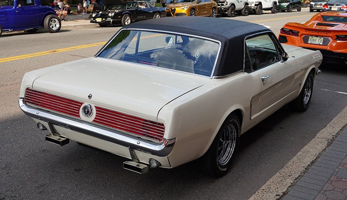 First Generation Mustang On Non-Original Wheels