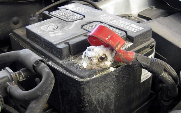 Corroded Battery Terminal Posts