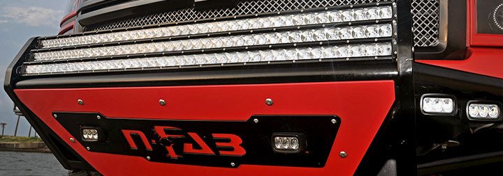 Off-Road Bumper With Light Bars