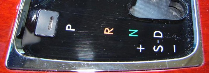 Scratched Shifter Bezel