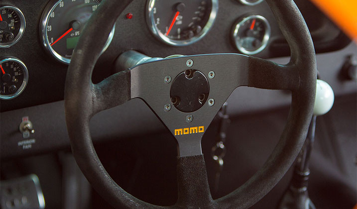 Momo Suede Covered Steering Wheel