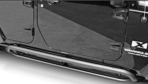 Rampage Rocker Panel Guard Side Steps In Retracted Position