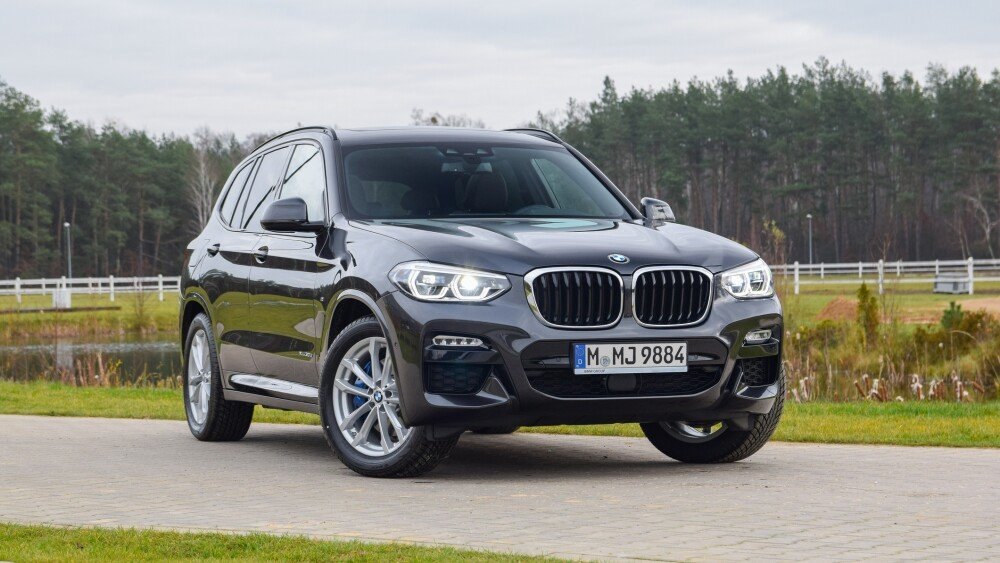 Halinin, Poland - 28th November, 2017: BMW X3 stopped on a road. The BMW is one of the most popular premium cars brand in the world.