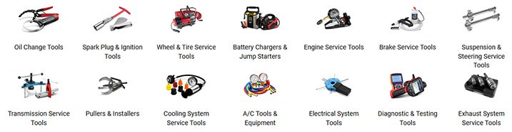 Automotive Tools Categories