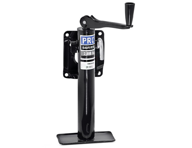 Black Pro Series Bolt-On Jack With Footplate