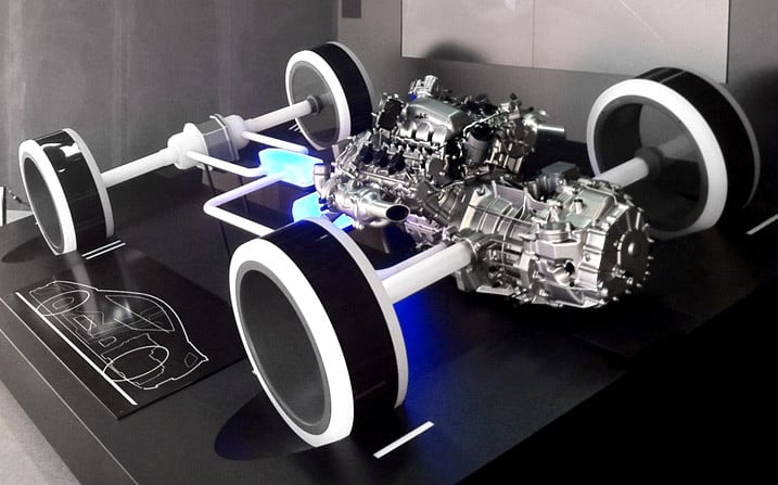 The Mockup of A 1991 Acura NSX Powertrain