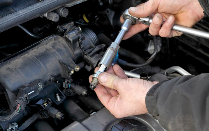 Spark Plug Pulled Out For Examination