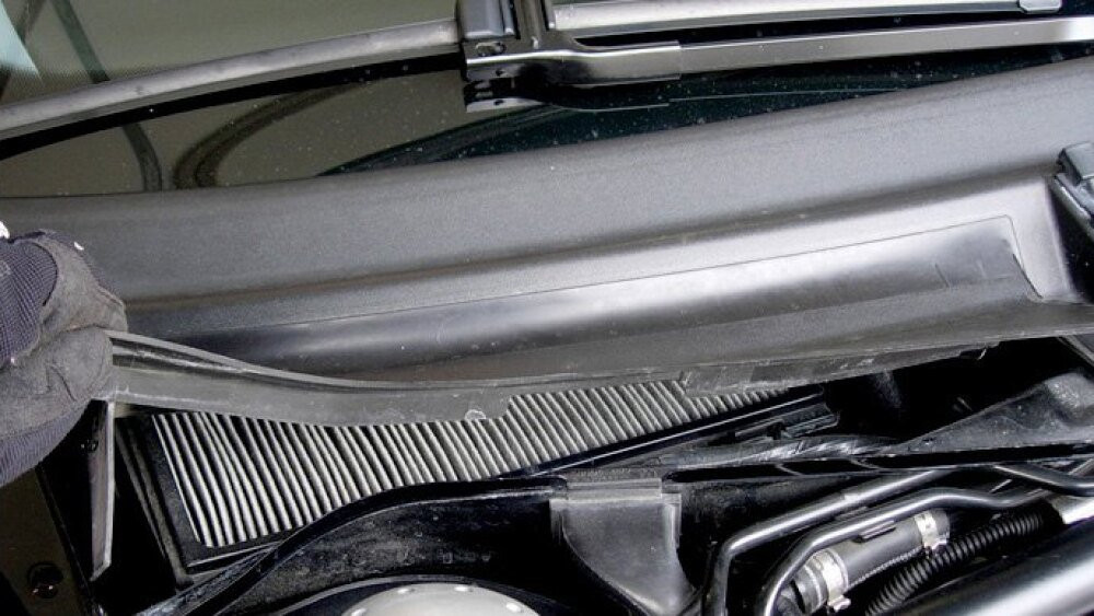 Under-hood cabin air filter replacement