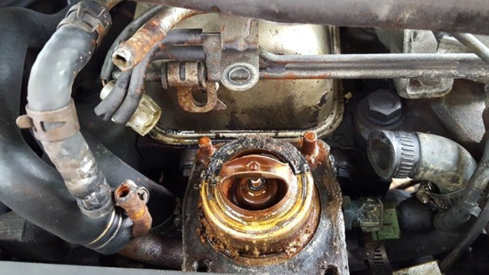 Thermostat being replaced