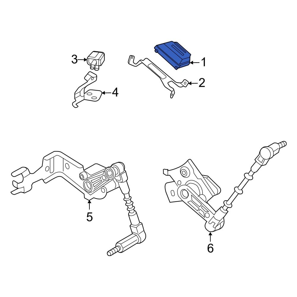 Audi OE 9J1907553R Active Suspension Control Module