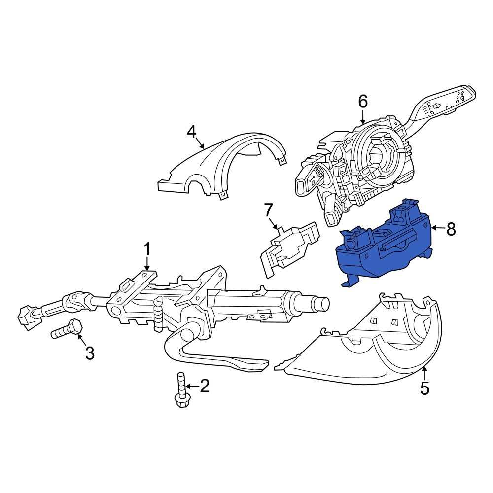 Audi OE 2Q0905861B Ignition Immobilizer Module