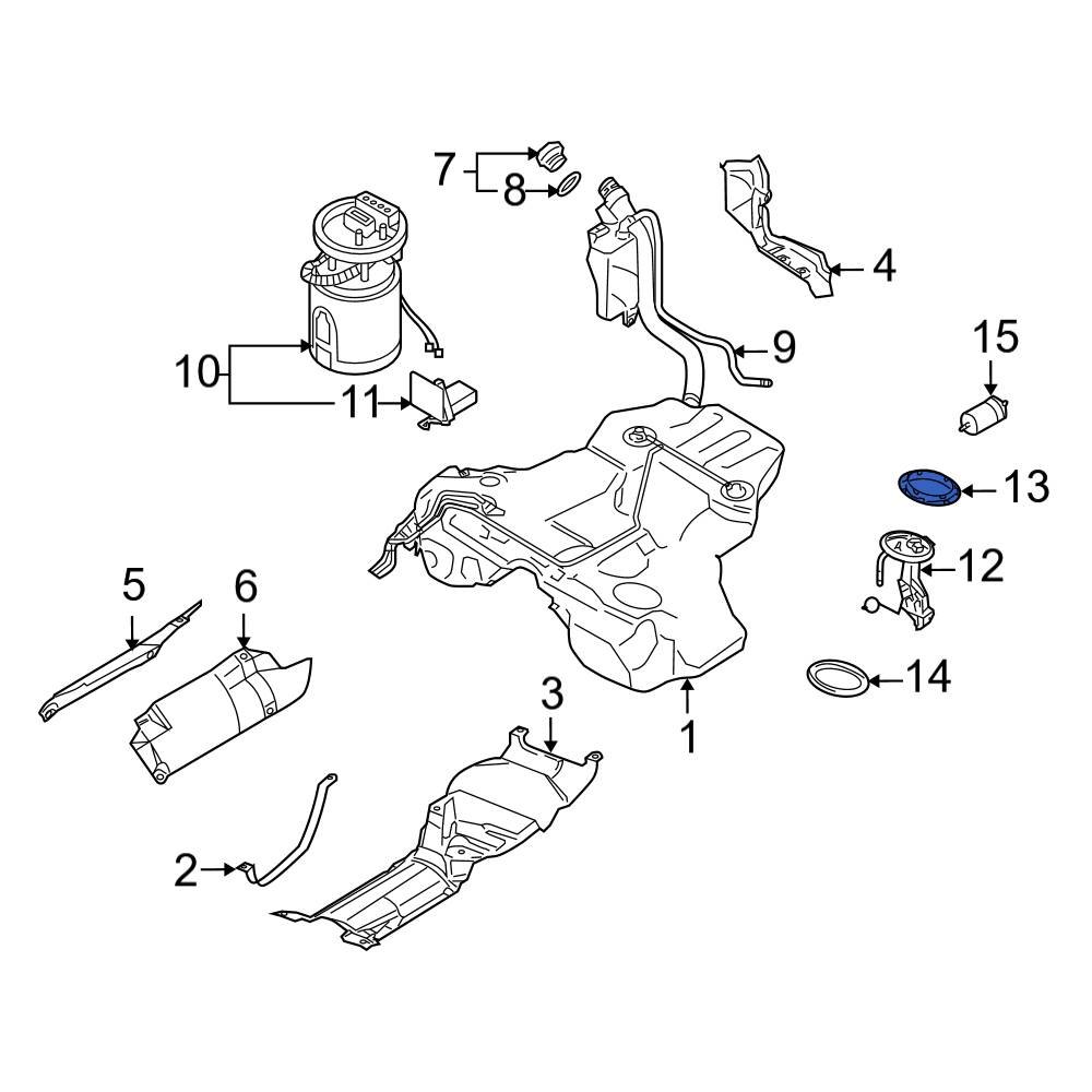 Audi OE 8E0201877A Fuel Tank Lock Ring