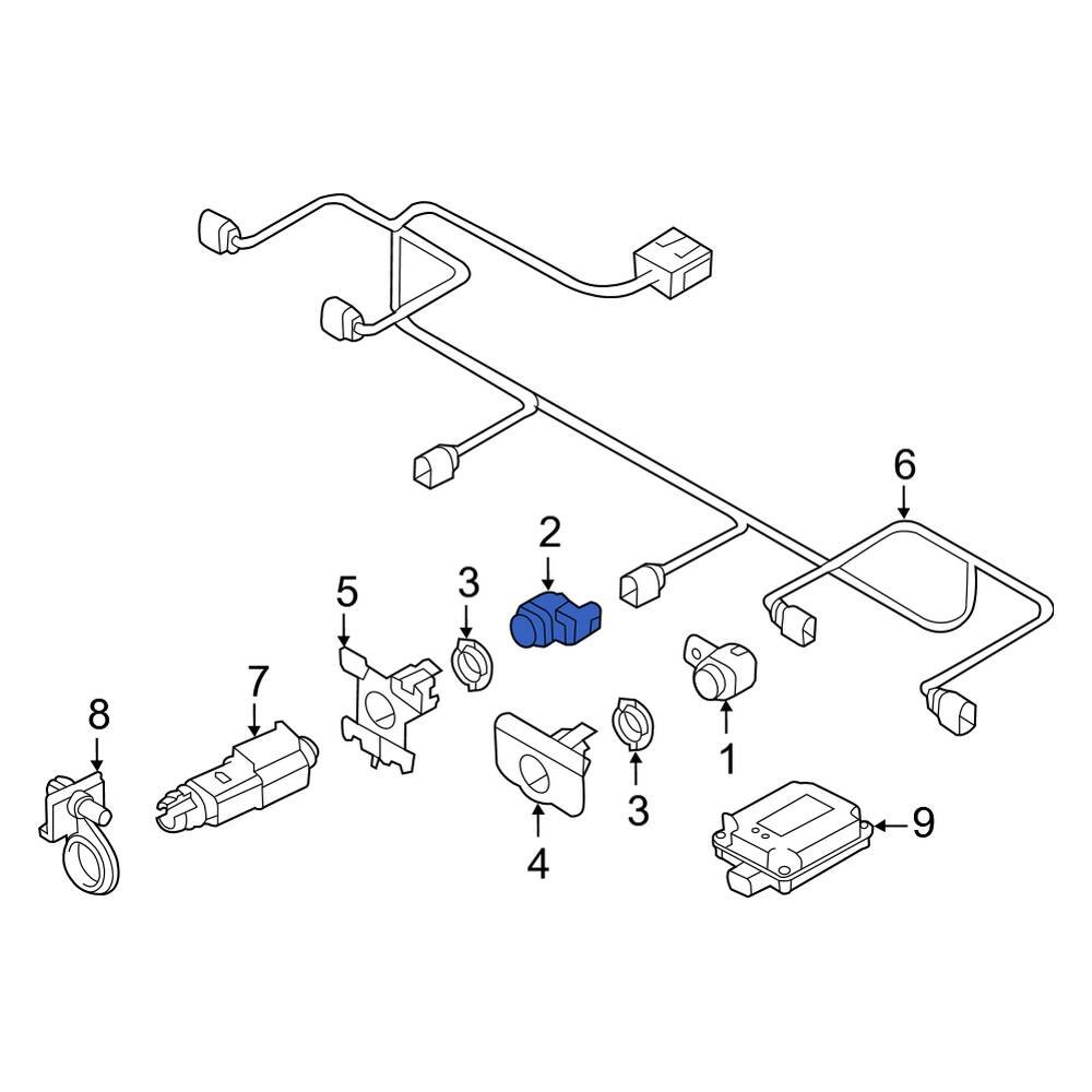 Audi OE 1S0919275CGRU - Rear Parking Aid Sensor