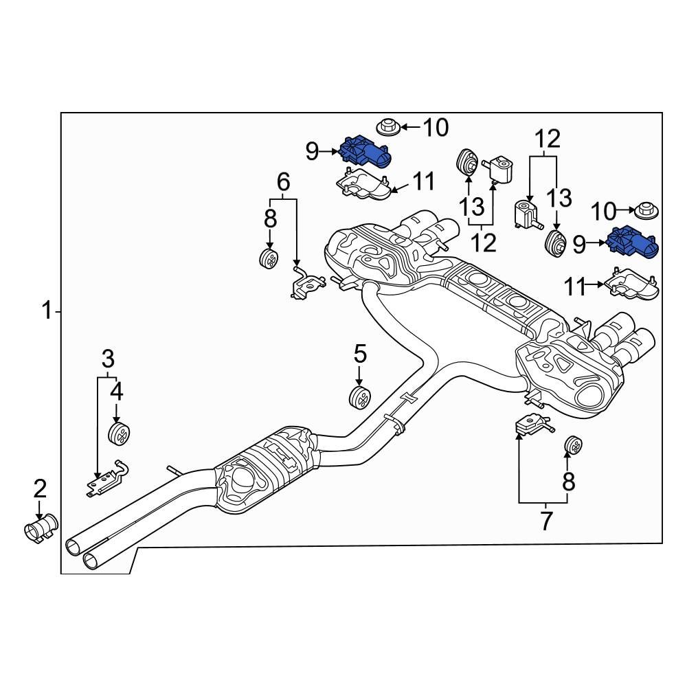 Audi OE 4N0133246A Exhaust Control Valve Actuator