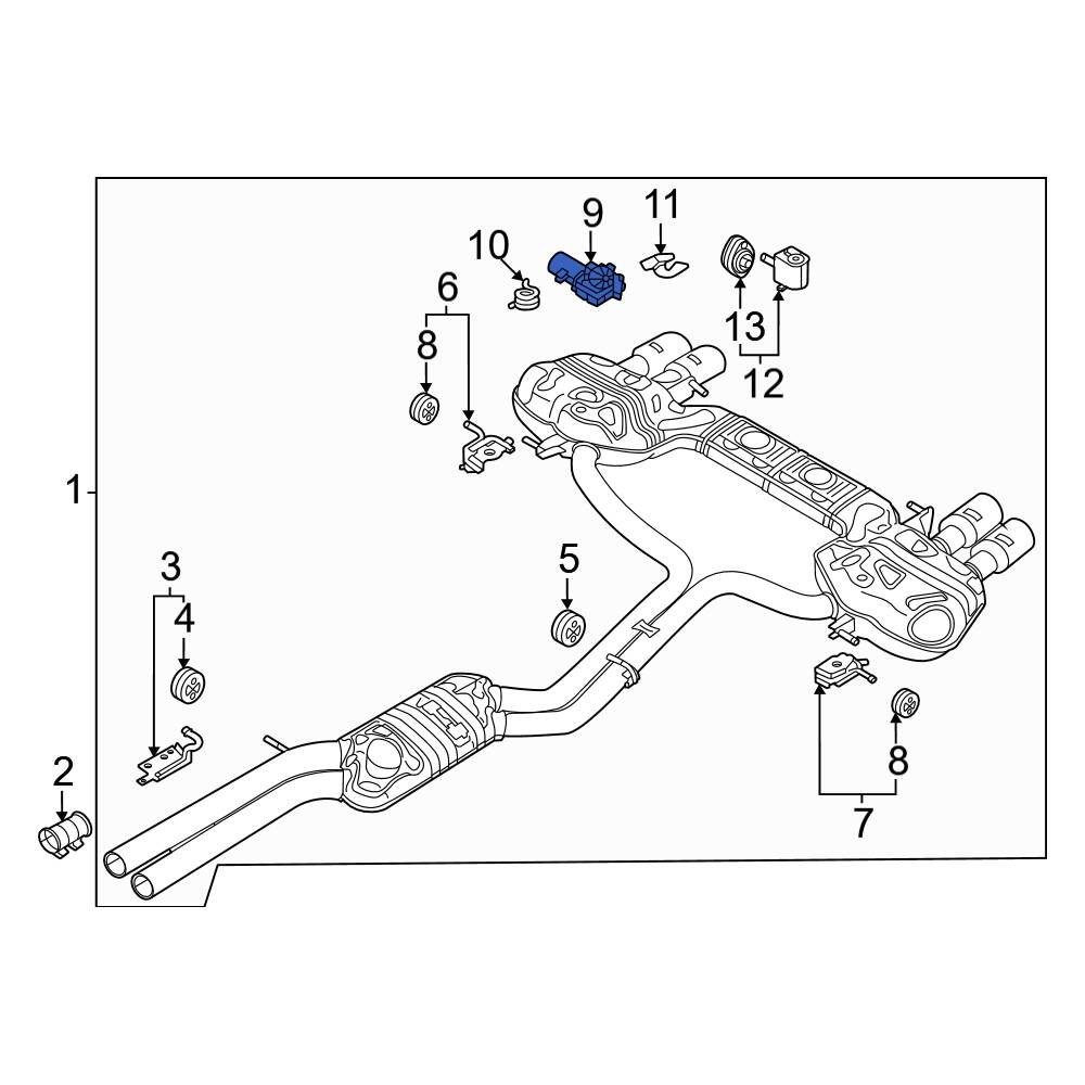 Audi OE 8S0133246D Exhaust Control Valve Actuator