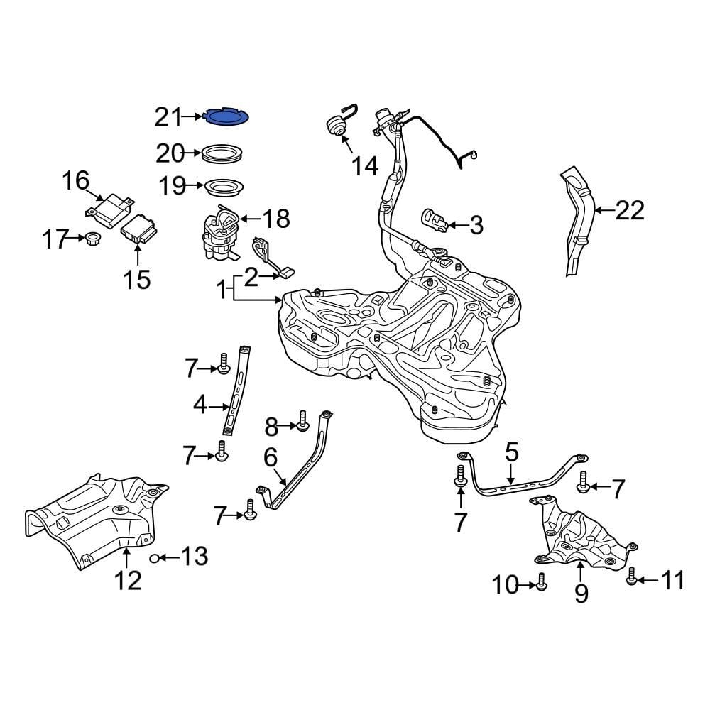Audi OE 1K0201375 Fuel Tank Lock Ring