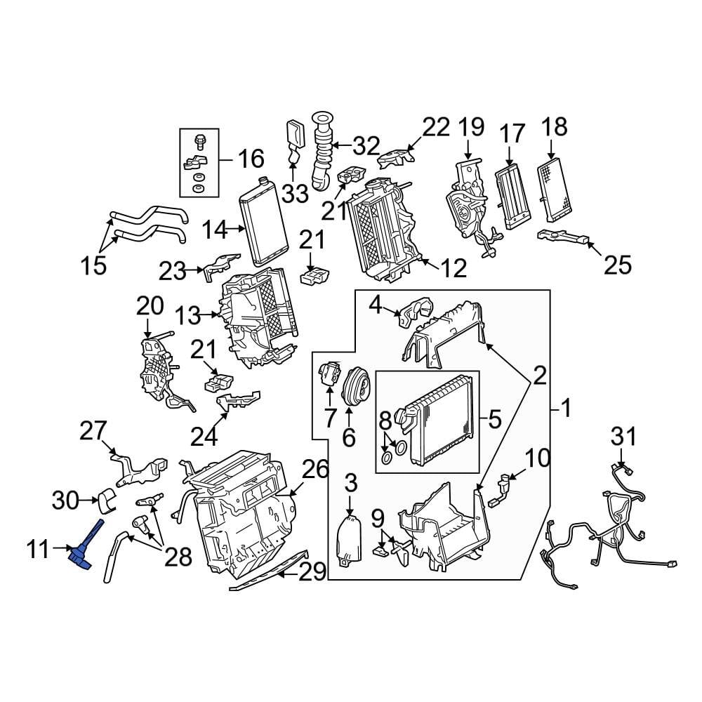 Audi OE 6Q0820539 - A/C Evaporator Temperature Sensor